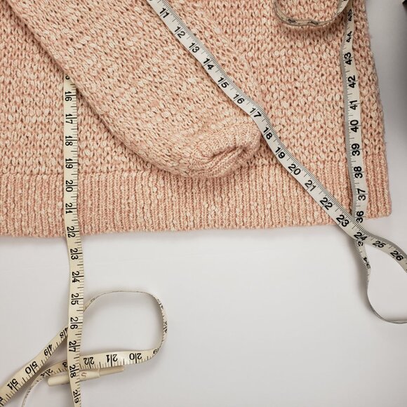 Madewell XXS Pale Apricot Sweater Women Top Cotton Alpaca Pink Peach Fall NWT - Picture 13 of 16